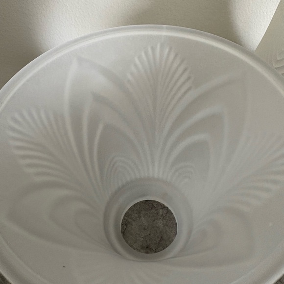 Elegant Frosted Glass Lamp Shades Set of 4 Bell Shaped Ceiling Fan Table Lamp - Picture 4 of 15